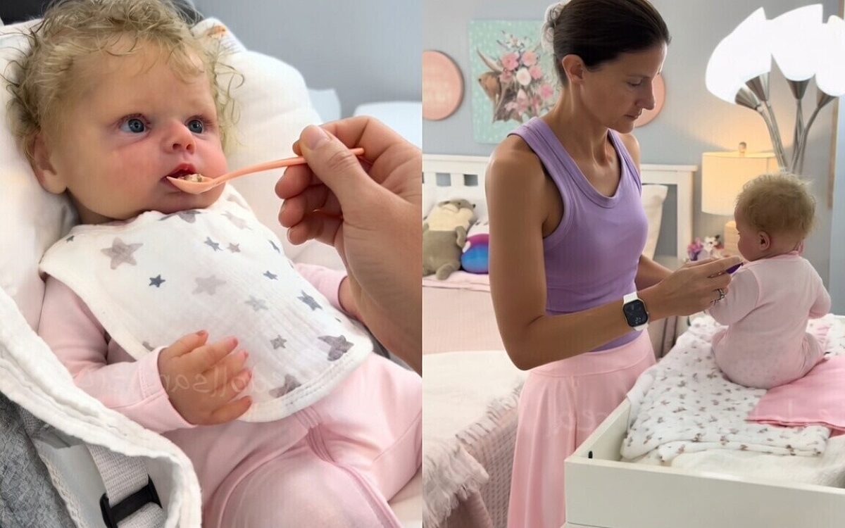 Vrouw behandelt pop als haar eigen baby en zorgt voor verbazing op TikTok