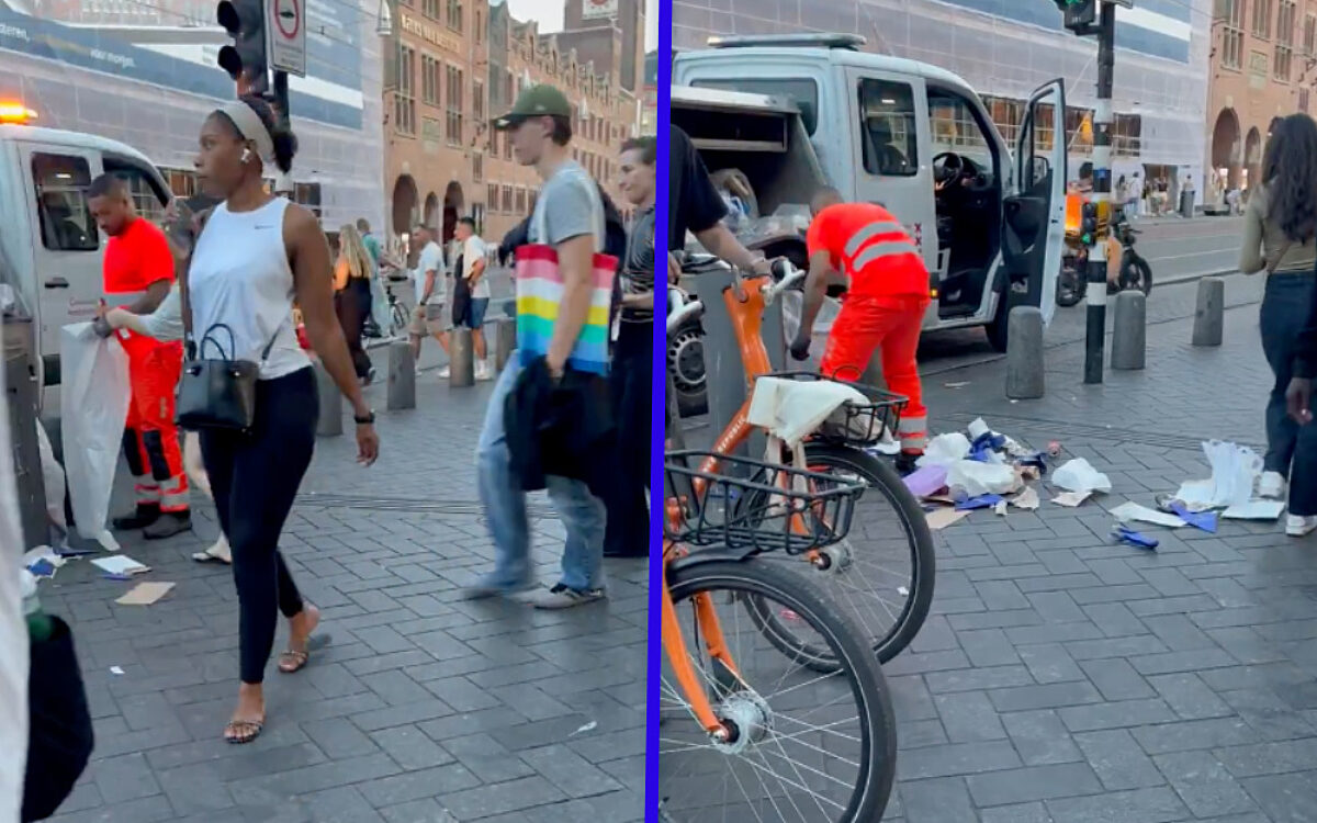 Deze vuilnisman maakt het afvalprobleem in Amsterdam er niet beter op
