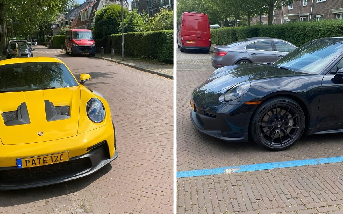 Blonde Volvo-bestuurder raakt peperdure Porsche 911 GT3 RS en rijdt door