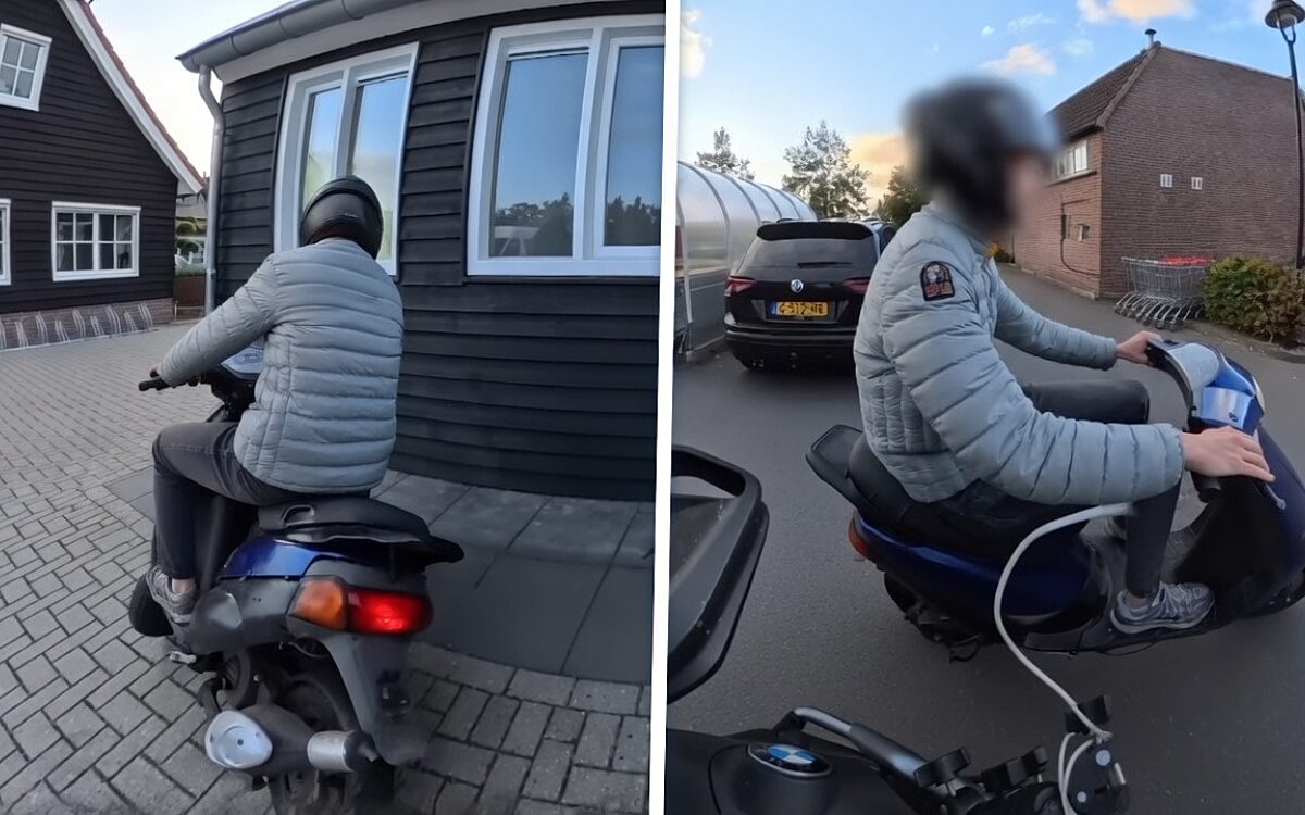 Scooterknul doet GTA 6 na met spectaculaire vlucht voor motoragent