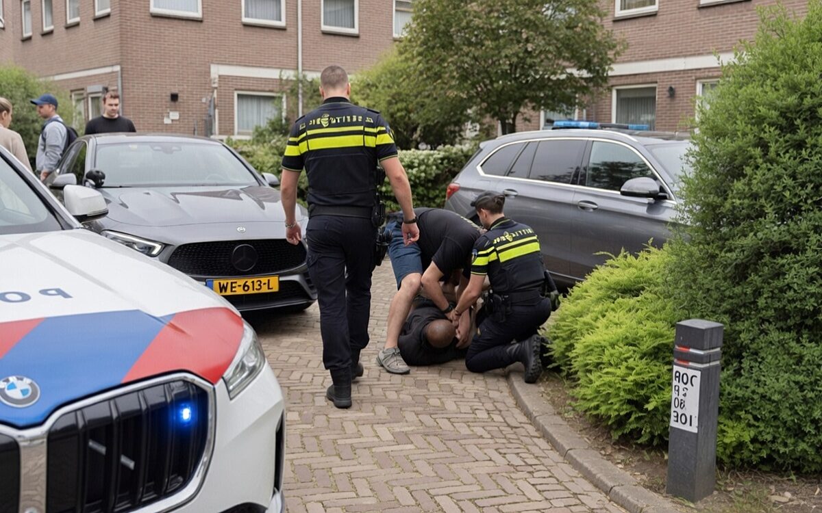 Bedrijfsleider rijdt overvaller van Jumbo in Heemskerk aan