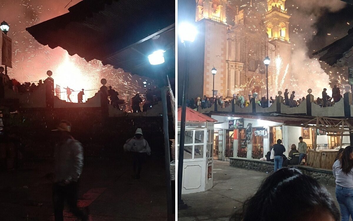 Vuurwerk ontploft tijdens religieuze vieringen in Mexico