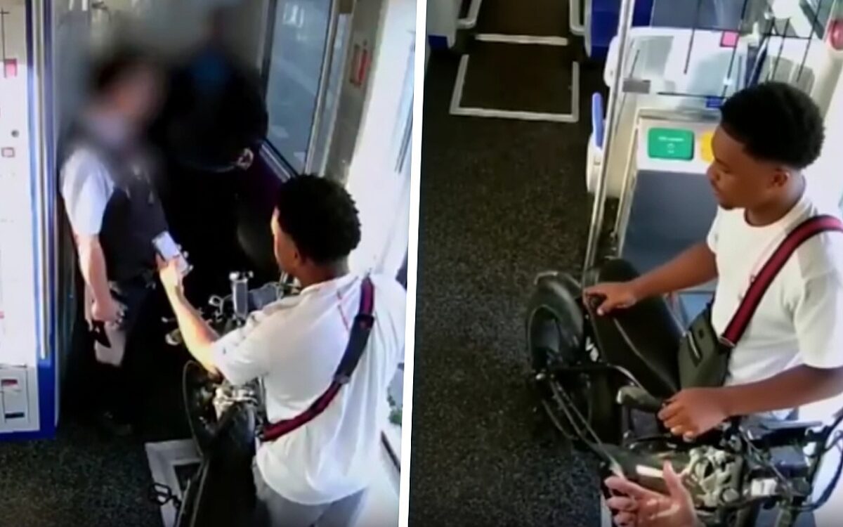 Fatbiker zonder vervoersbewijs slaat conducteur in het gezicht