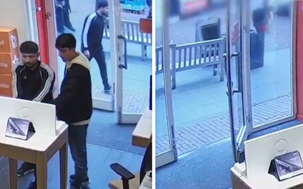 Duo berooft telefoonwinkel in Helmond en staat haarscherp op beeld