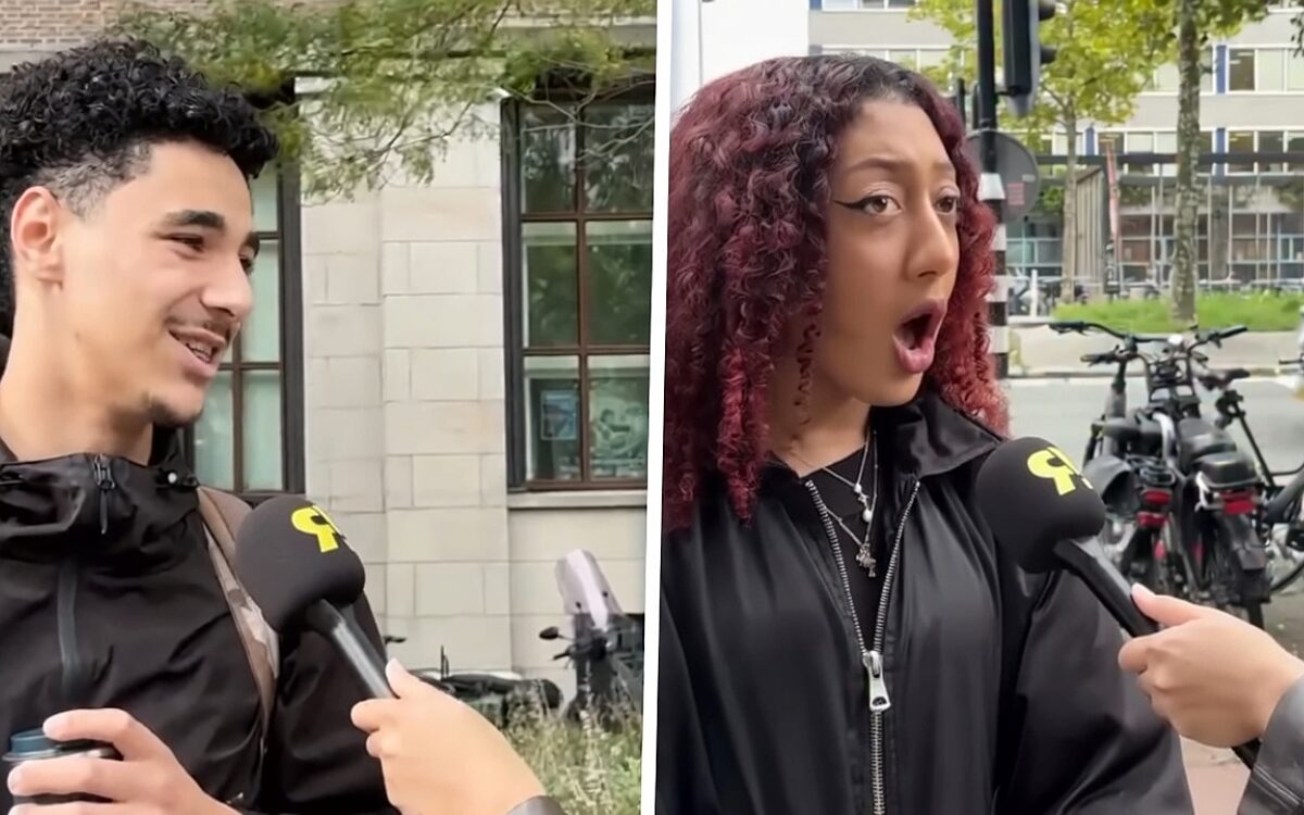 Interviewer vraagt jongeren of ze voor Nederland zouden vechten