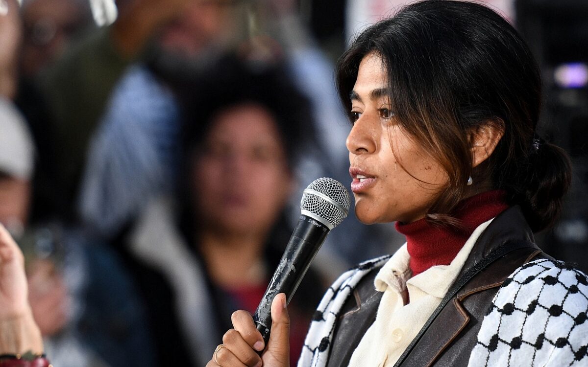 Rima Hassan schopt Israëlische vlag om: Europarlementariër mogelijk gestraft