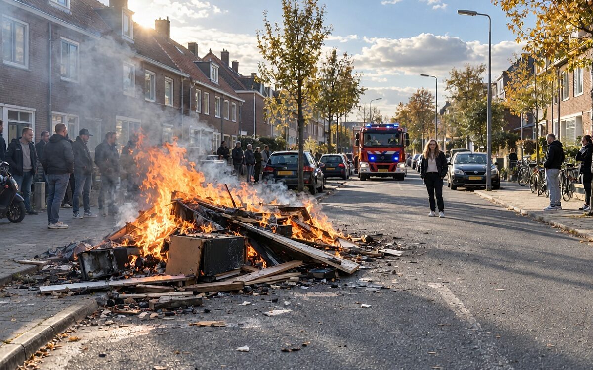 Amsterdam-Noord: ME rukt uit nadat oudjaarsvuur niet doorgaat