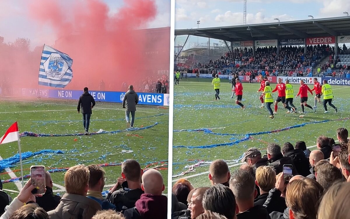 Gemoederen lopen hoog op: duel tussen IJsselmeervogels en Spakenburg ontspoort tot kleine veldslag