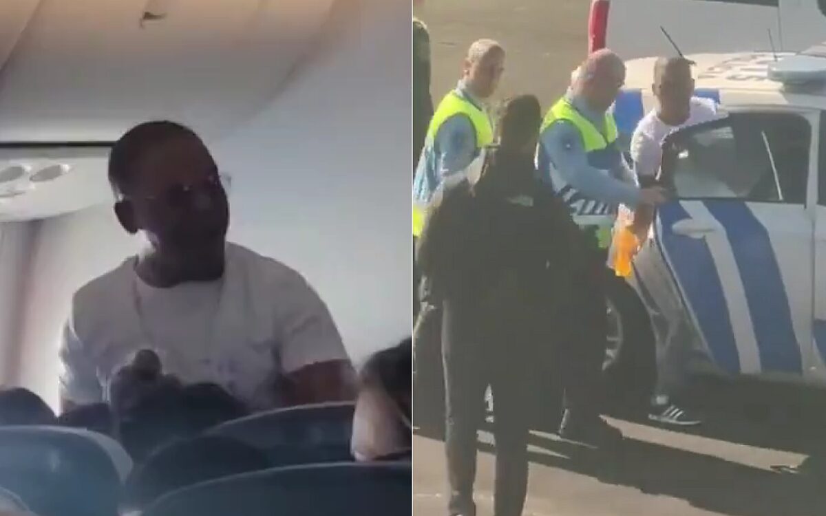 Beelden: Man agressief tijdens TUI-vlucht naar Curaçao, toestel wijkt uit