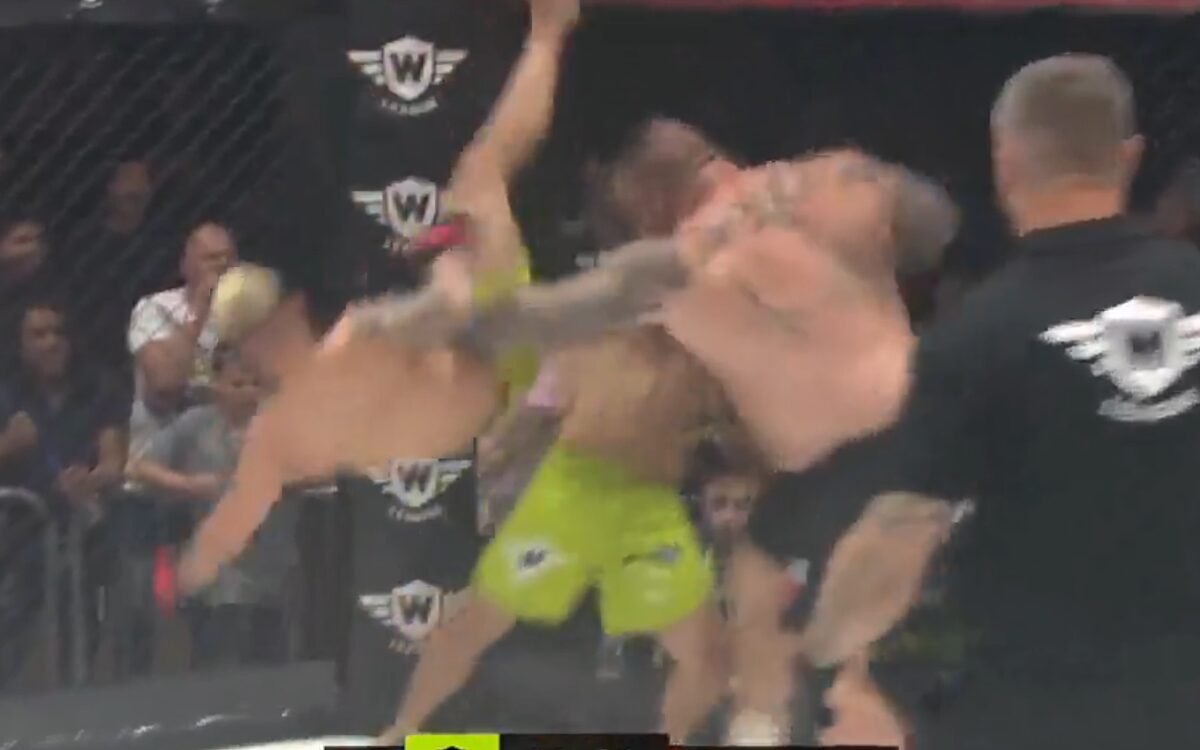 Zien: Eddie Hall, voormalig s'werelds Sterkste Man, wint een 2vs1 MMA-gevecht op spectaculaire wijze