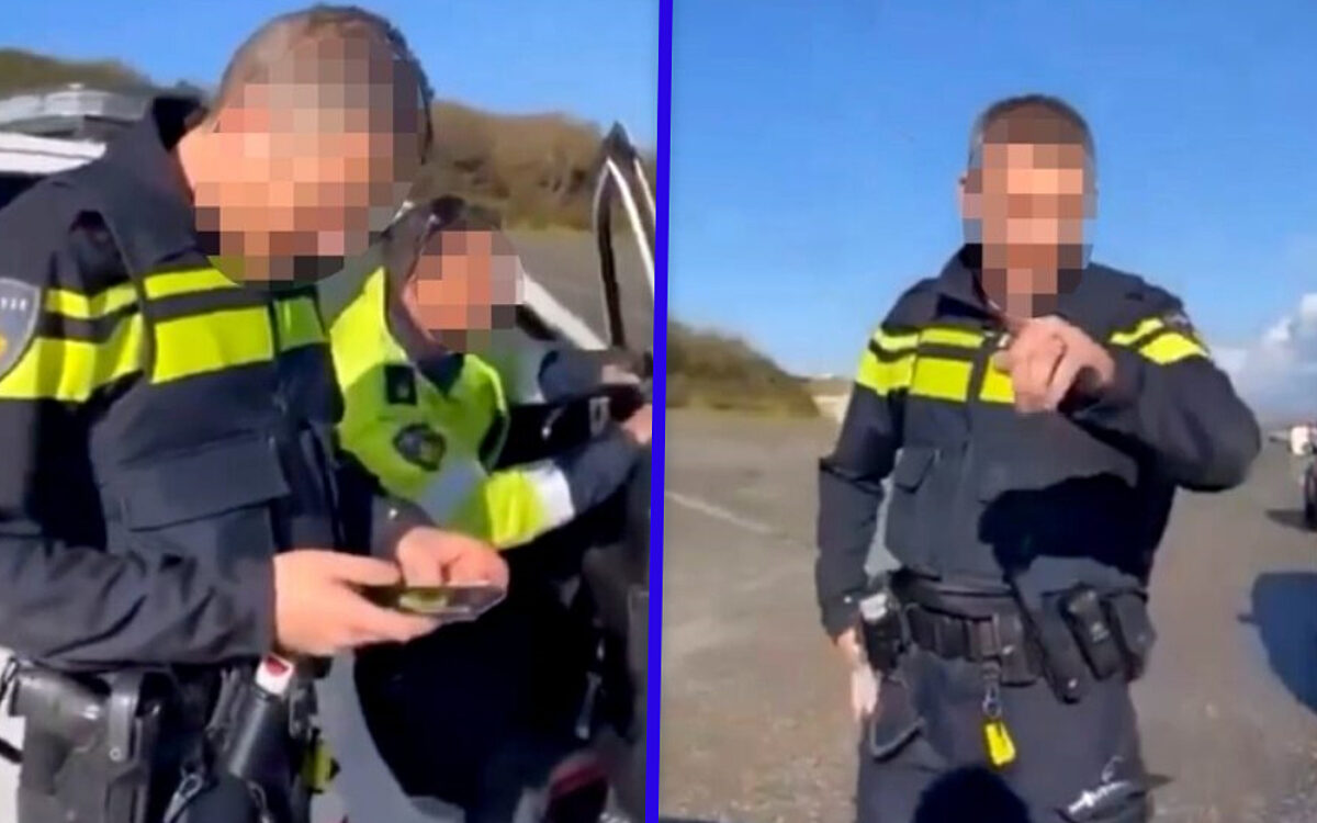 Bijdehand mannetje treitert agenten, zouden doen aan ‘machtsvertoon’