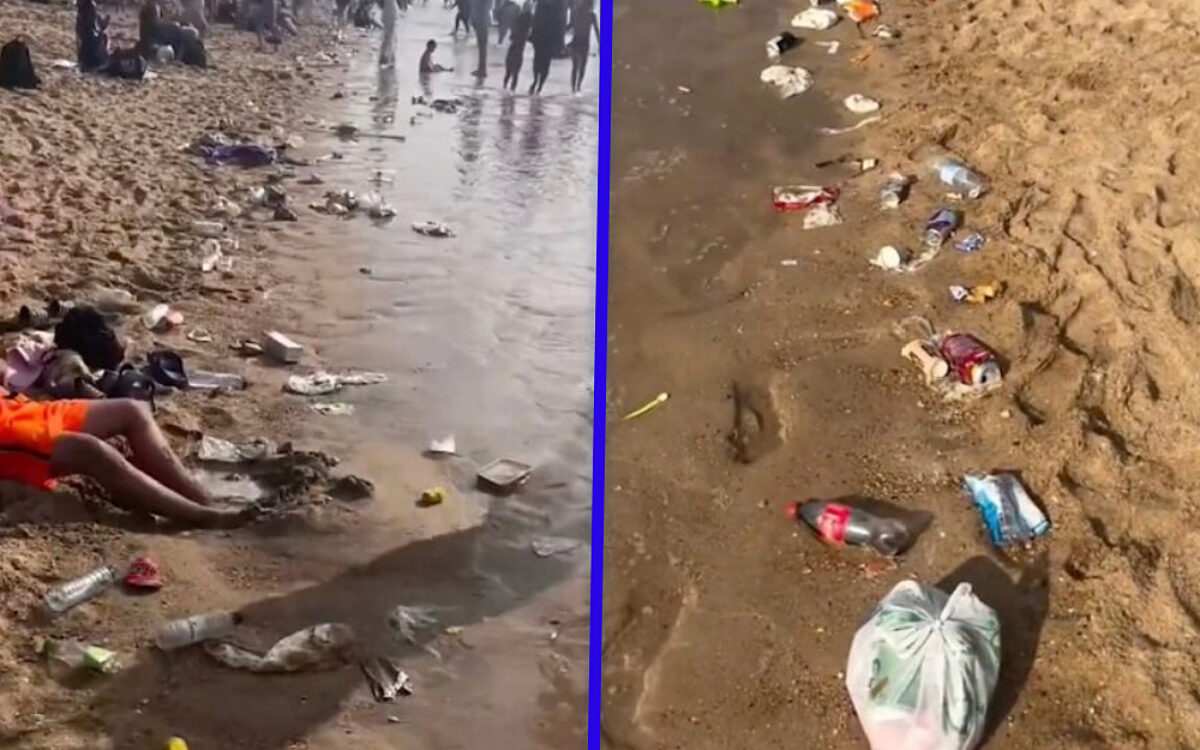 Aso’s laten duizenden kilo’s afval achter op het strand van Oostende