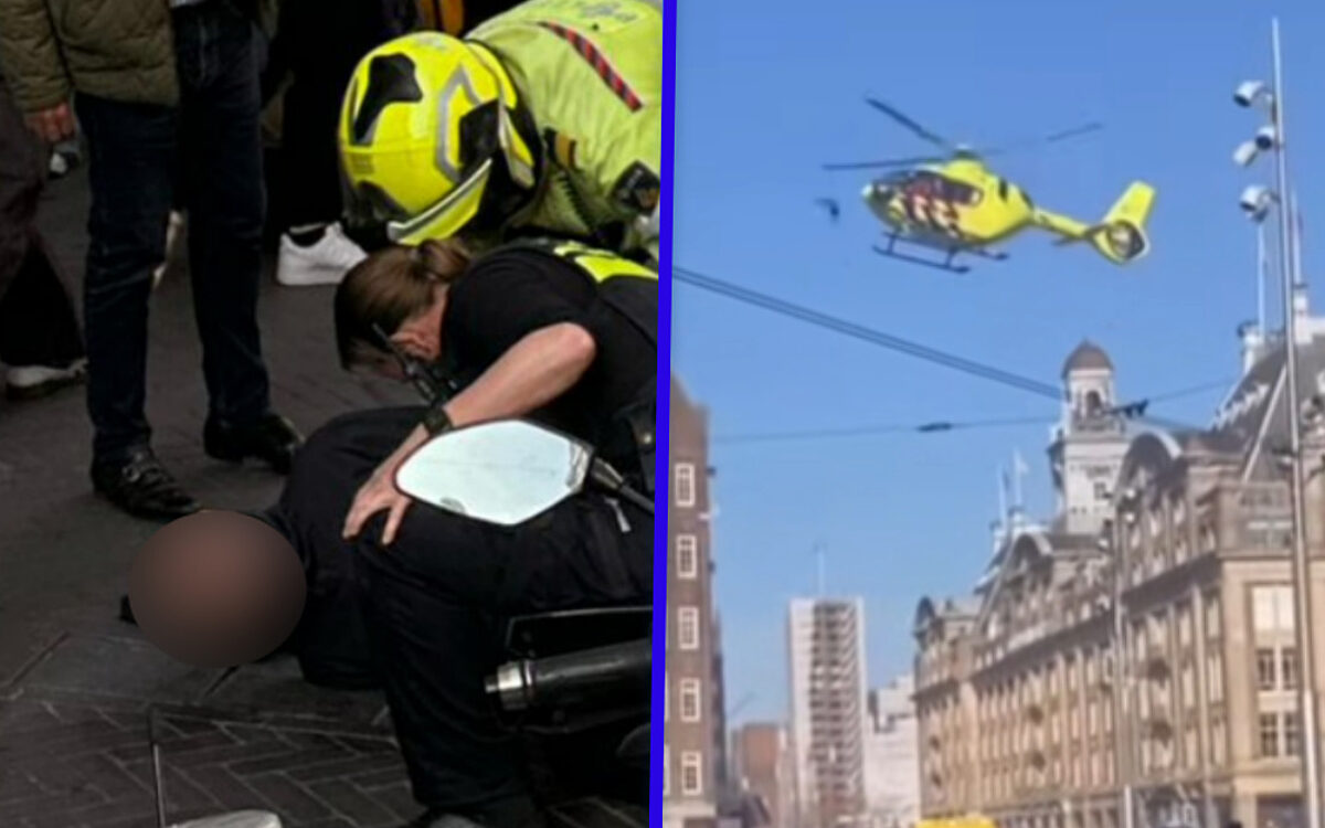 Messentrekker op de Dam overmeesterd door deze held: internet speculeert over afkomst dader