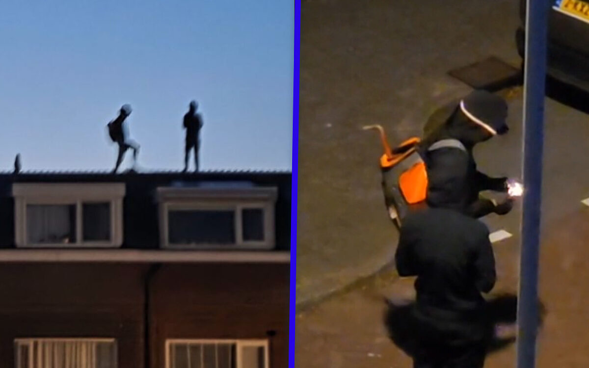 Mannen met bivakmuts en koevoet klimmen ’s nachts op daken in woonwijk, bewoners woedend