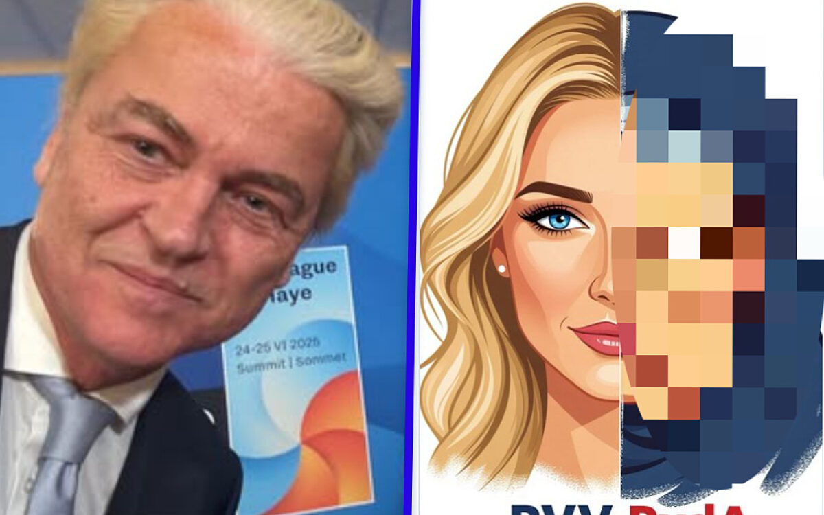 Wilders slingert haatzaaiende afbeelding de wereld in: "Aan u de keuze"
