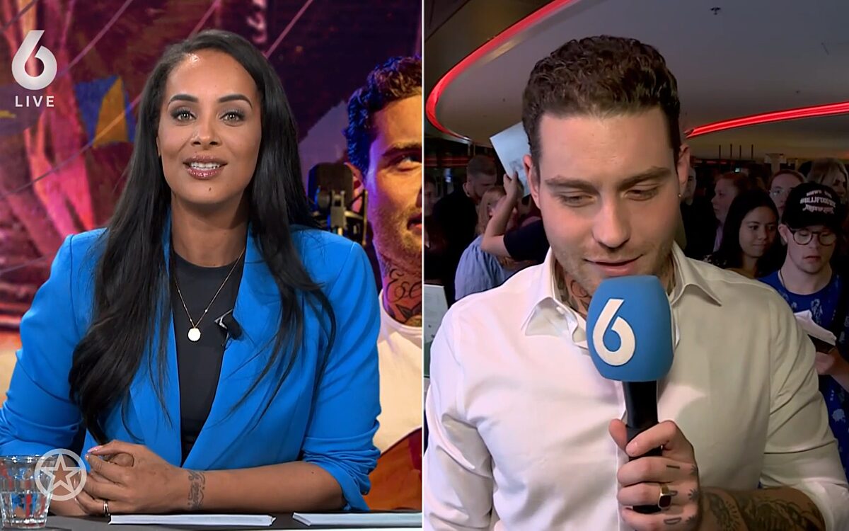 Shownieuws-presentatrice woedend op Douwe Bob en kapt live interview af