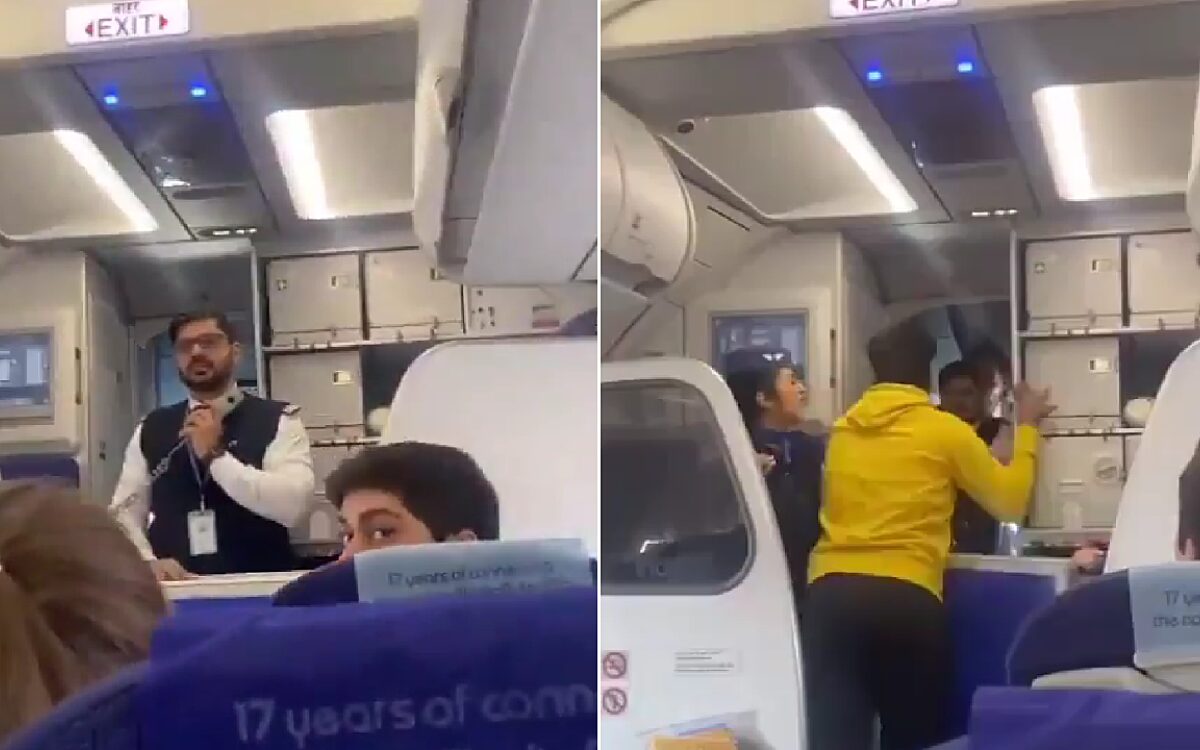 Video: Boze passagier slaat piloot als hij vertraging aankondigt