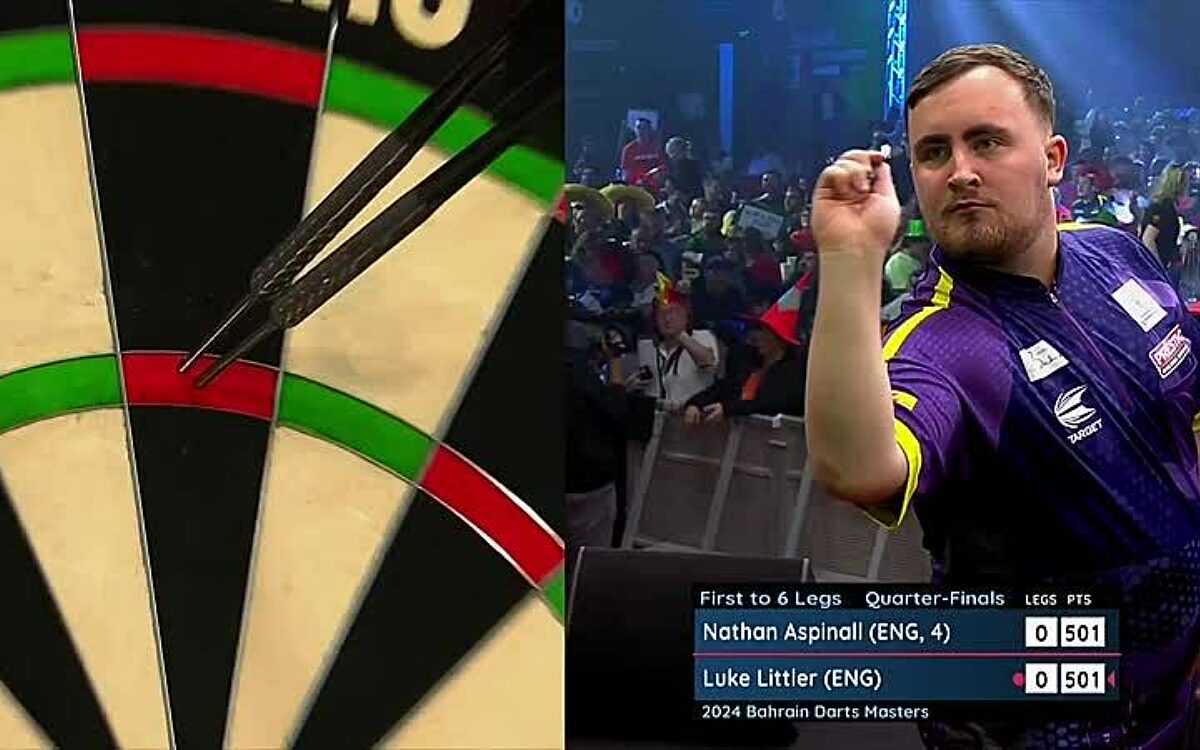 Darts sensatie: 17 jarige Luke Littler gooit 9-darter