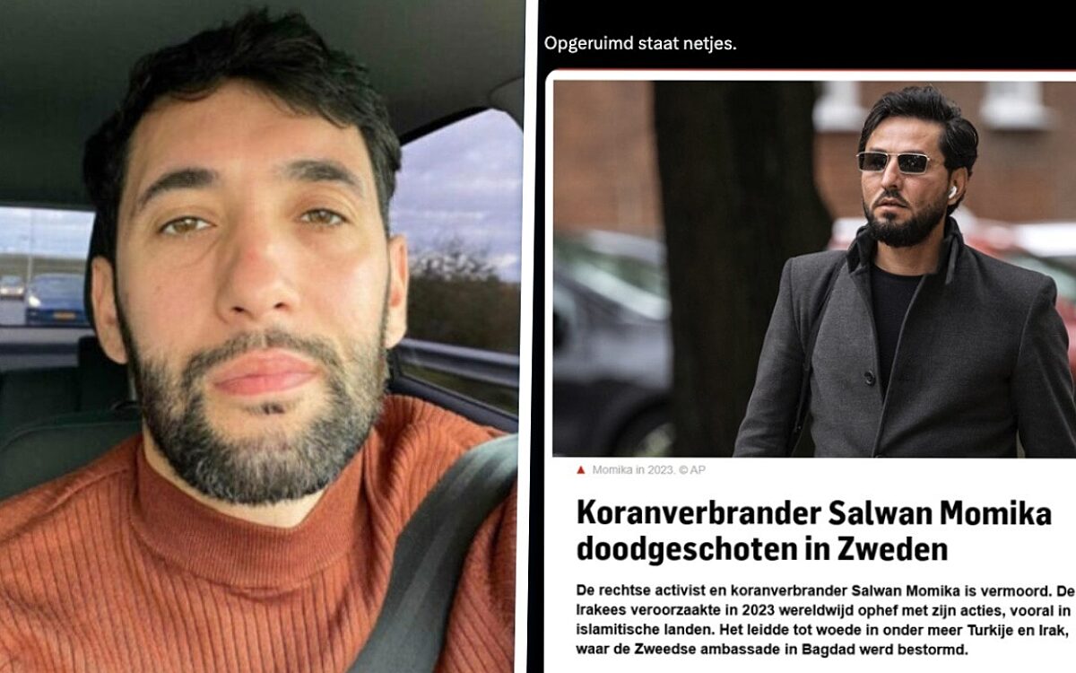 Bekende moslims bejubelen moord op Koranverbrander Salwan Momika: ‘Opgeruimd staat netjes’