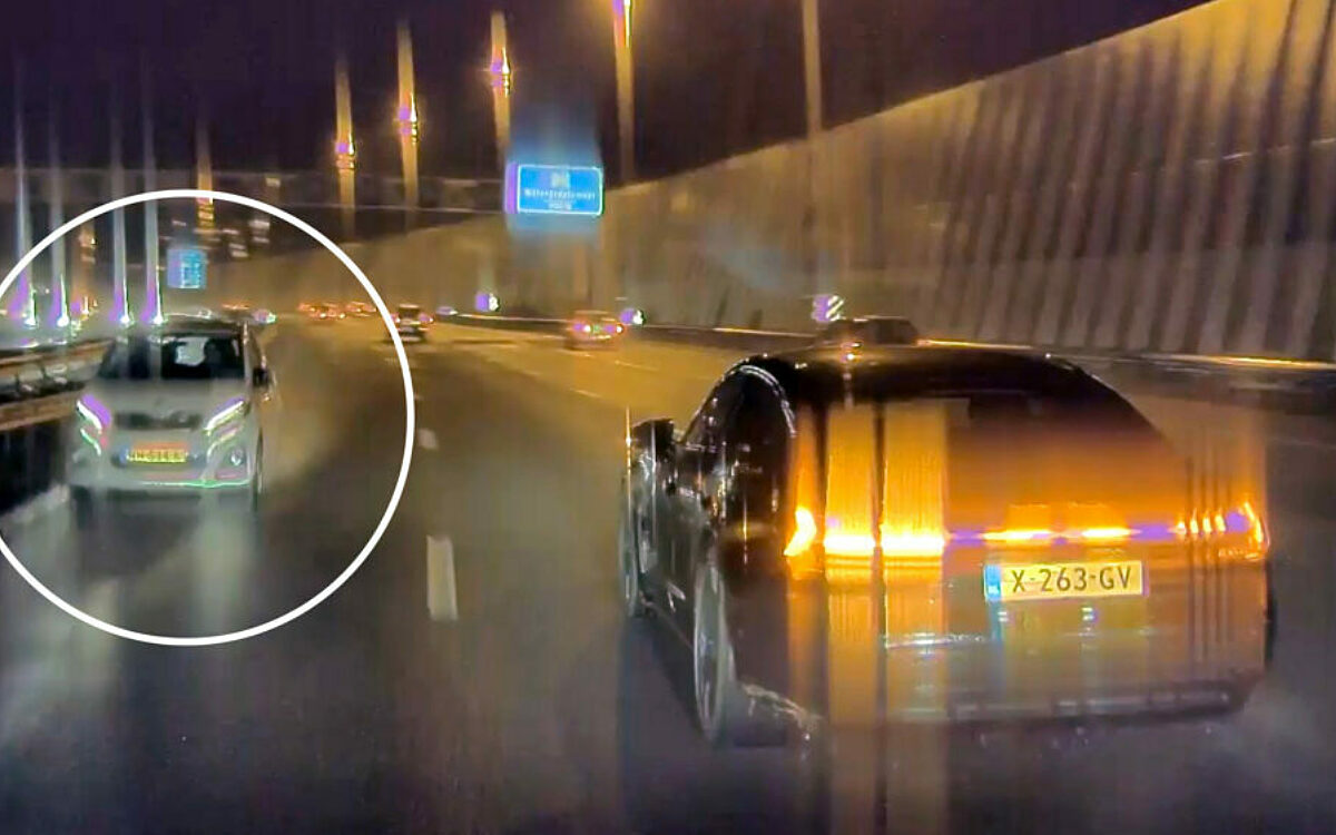 Bizar: Vrouw rijdt kilometerslang tegen verkeer in