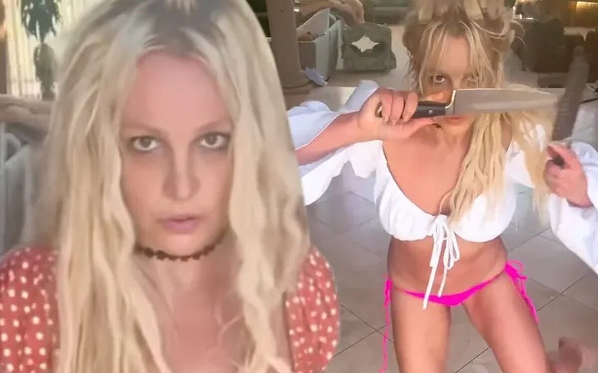 Zorgen om Britney Spears na dansfilmpjes met messen