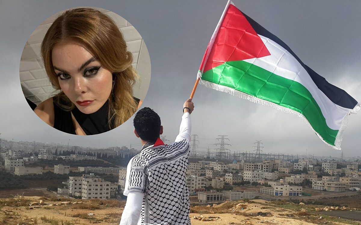 Gravin Eloise steunt Palestina met TikTok-filter