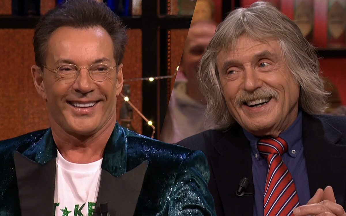 Gerard Joling bevraagt Johan Derksen over zijn seksleven