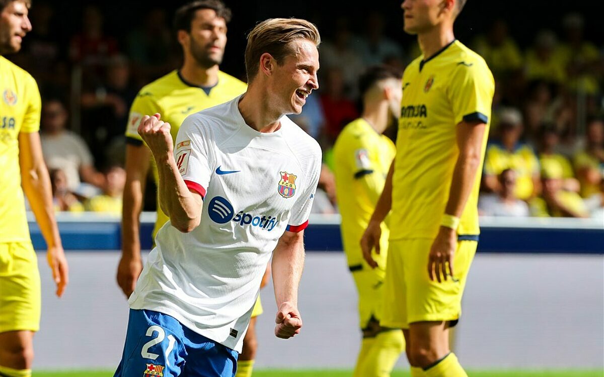 VIDEO - Frenkie maakt belangrijke treffer voor Barça: rondt eigen aanval loepzuiver af