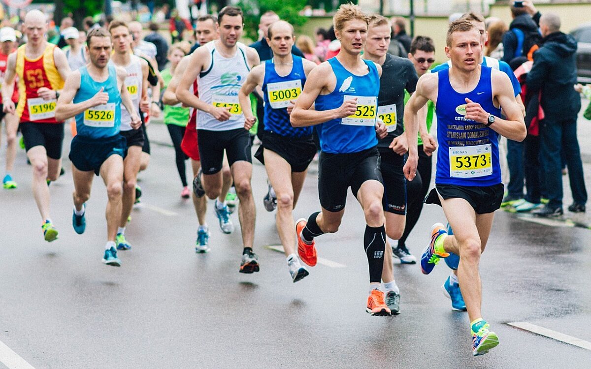 Duizenden lopers Marathon Mexico spelen vals