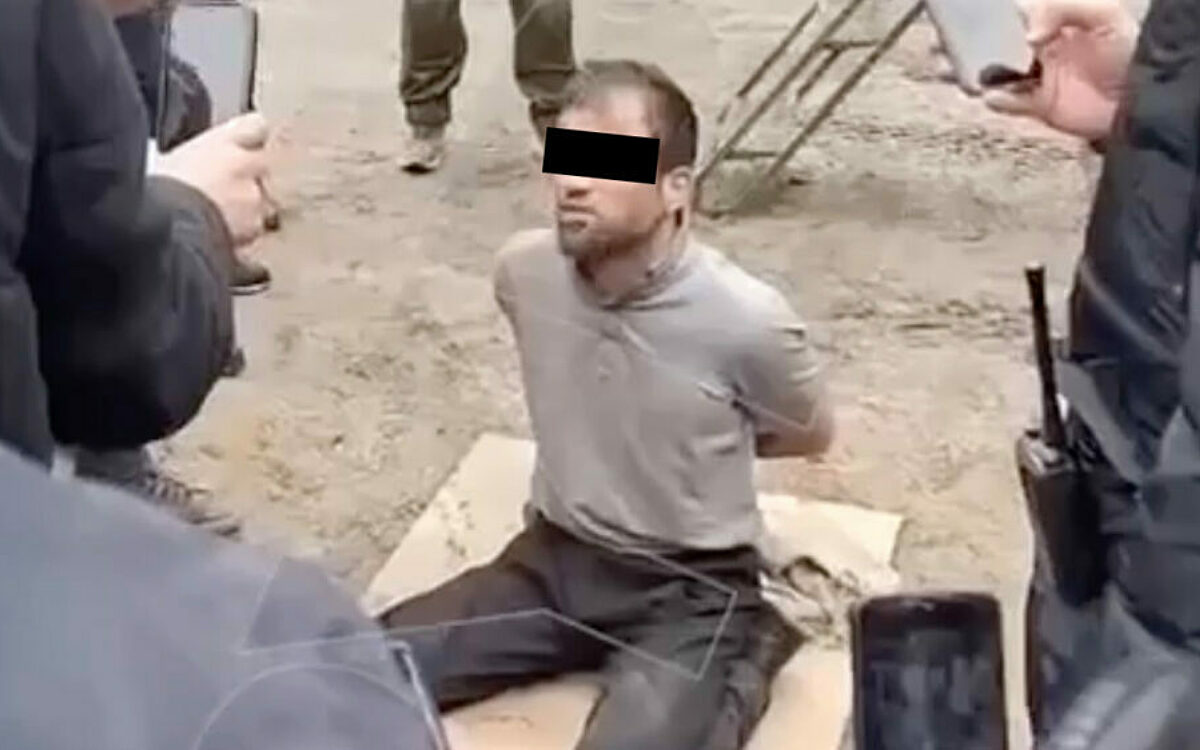 Vermeende arrestatiebeelden van verdachte aanslag Moskou opgedoken