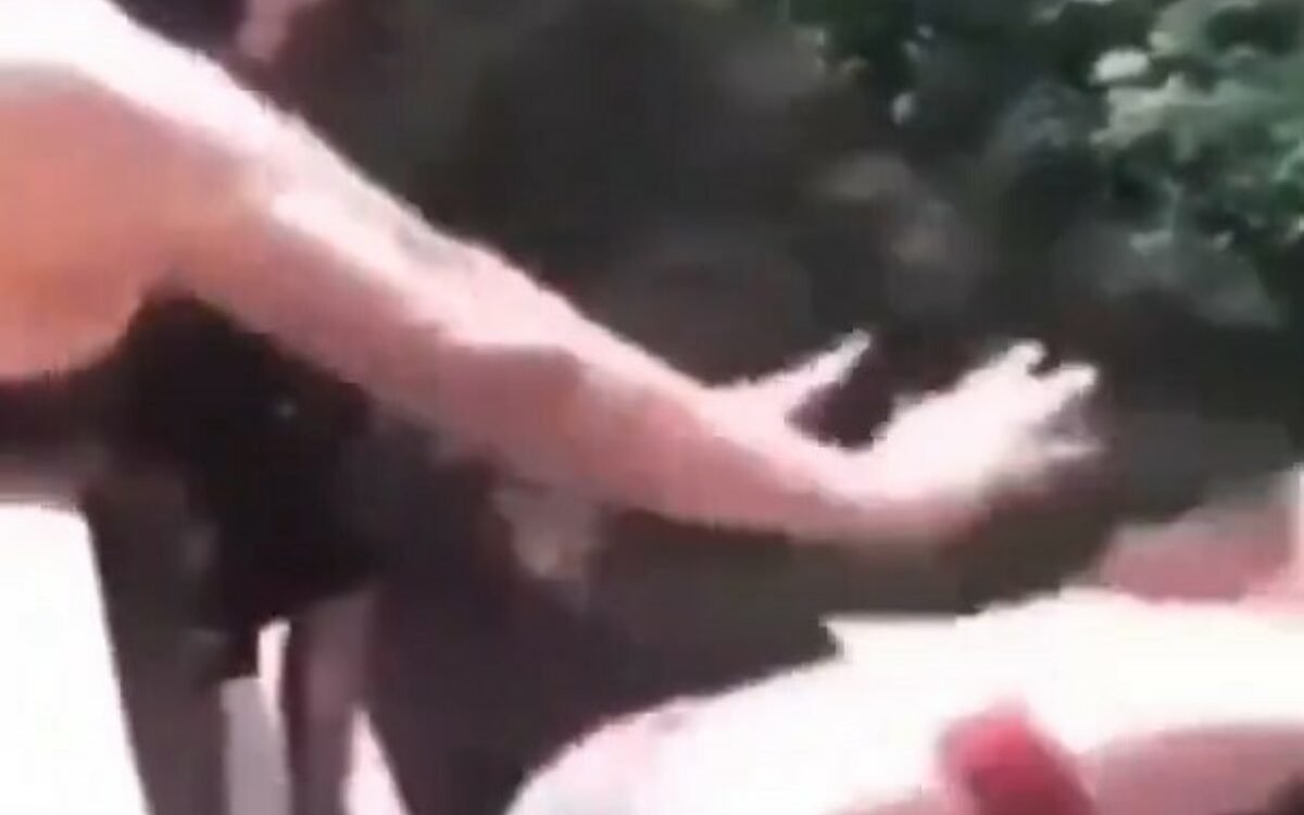 Video: Meisje duwt haar vriendin van 18 meter hoge brug