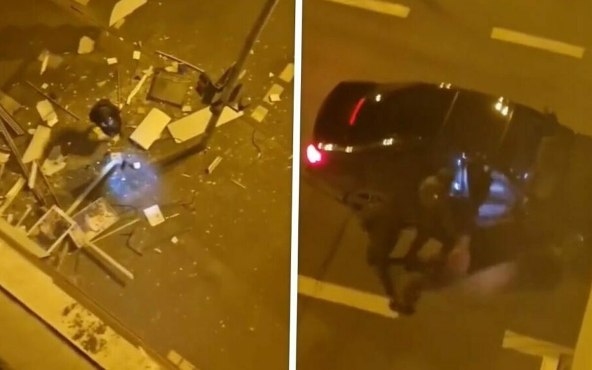 Video: Nederlandse plofkrakers blazen lege geldautomaat op in Duitsland
