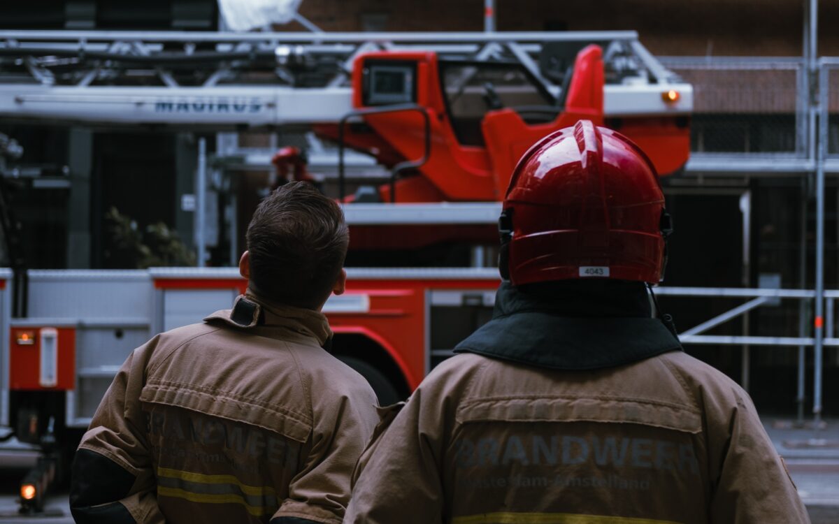 Gewonde door brand in Den Haag