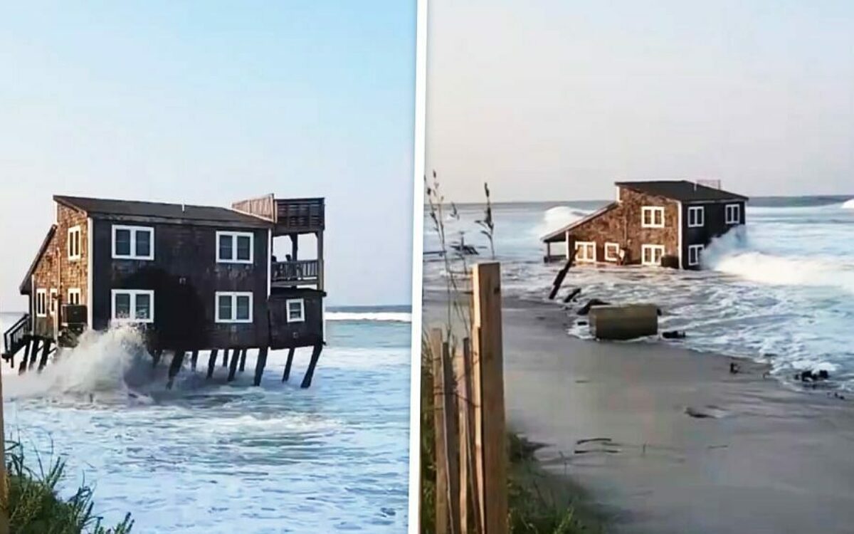 Strandhuis van $ 340.000 weggespoeld door orkaan Ernesto