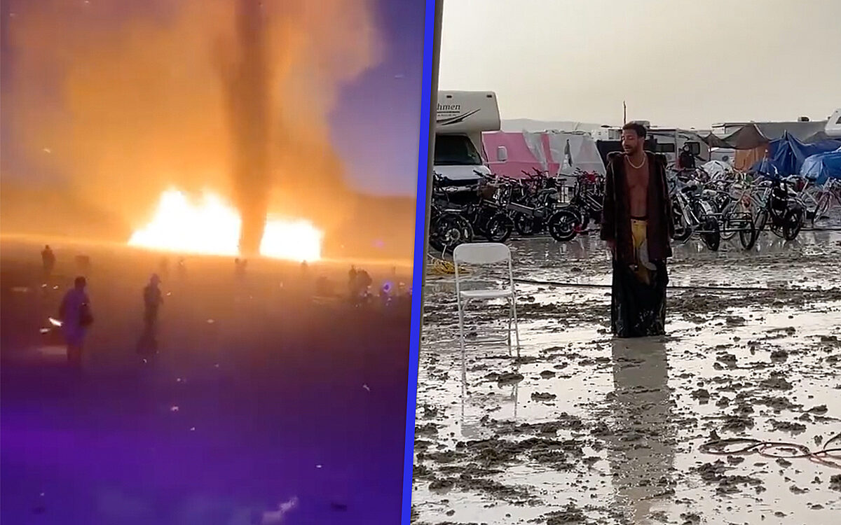 VIDEO: Noodweer verandert Burning Man-festival in modderfestijn, tienduizenden gestrand