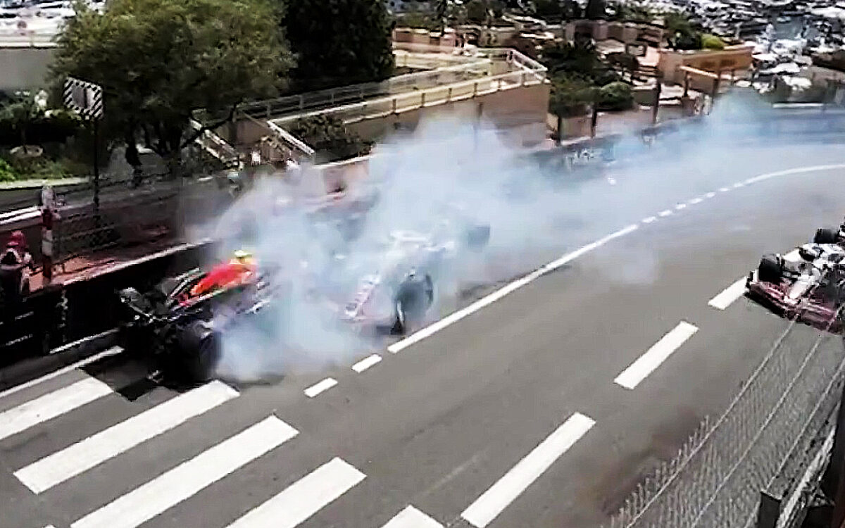 De harde crash van Perez lijkt vanuit deze hoeken nog veel heftiger
