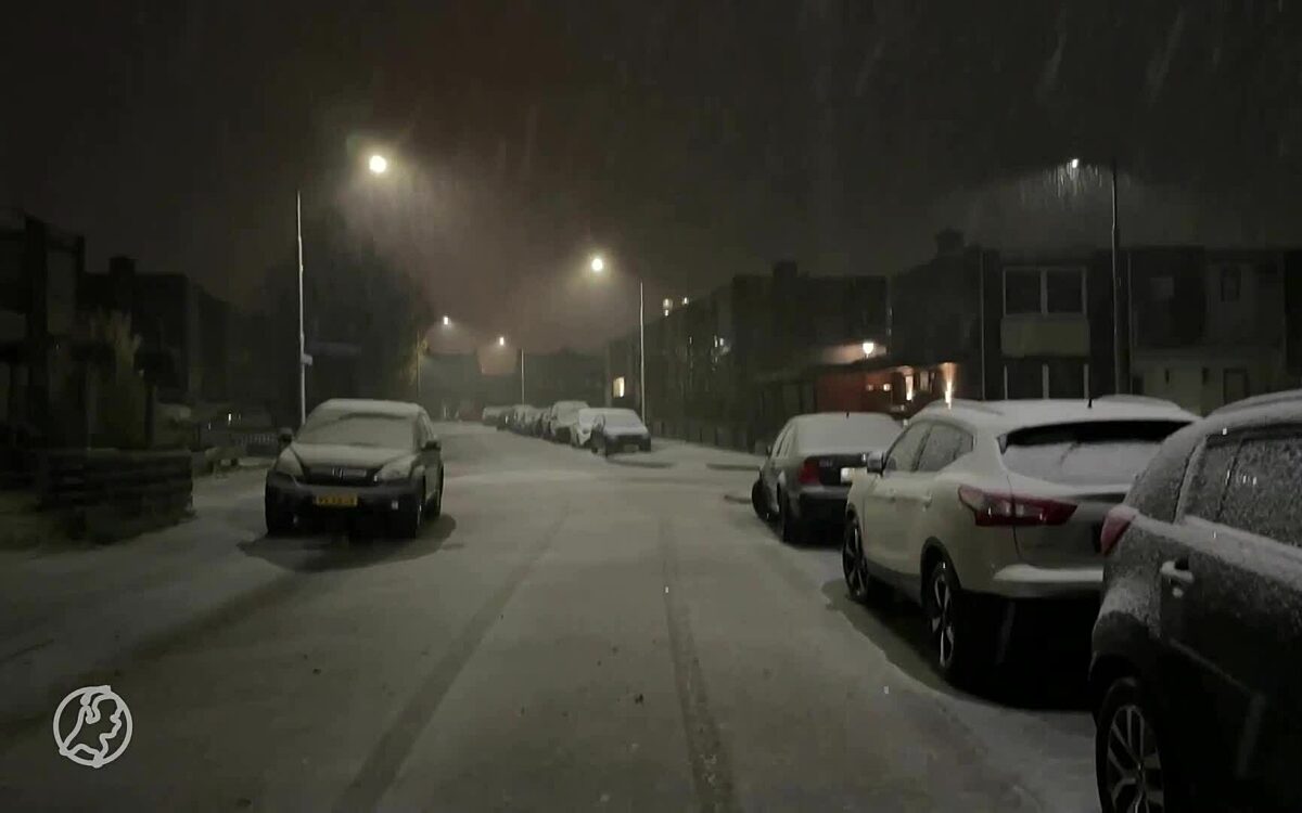 Video: Nederland kleurt voor het eerst deze winter wit