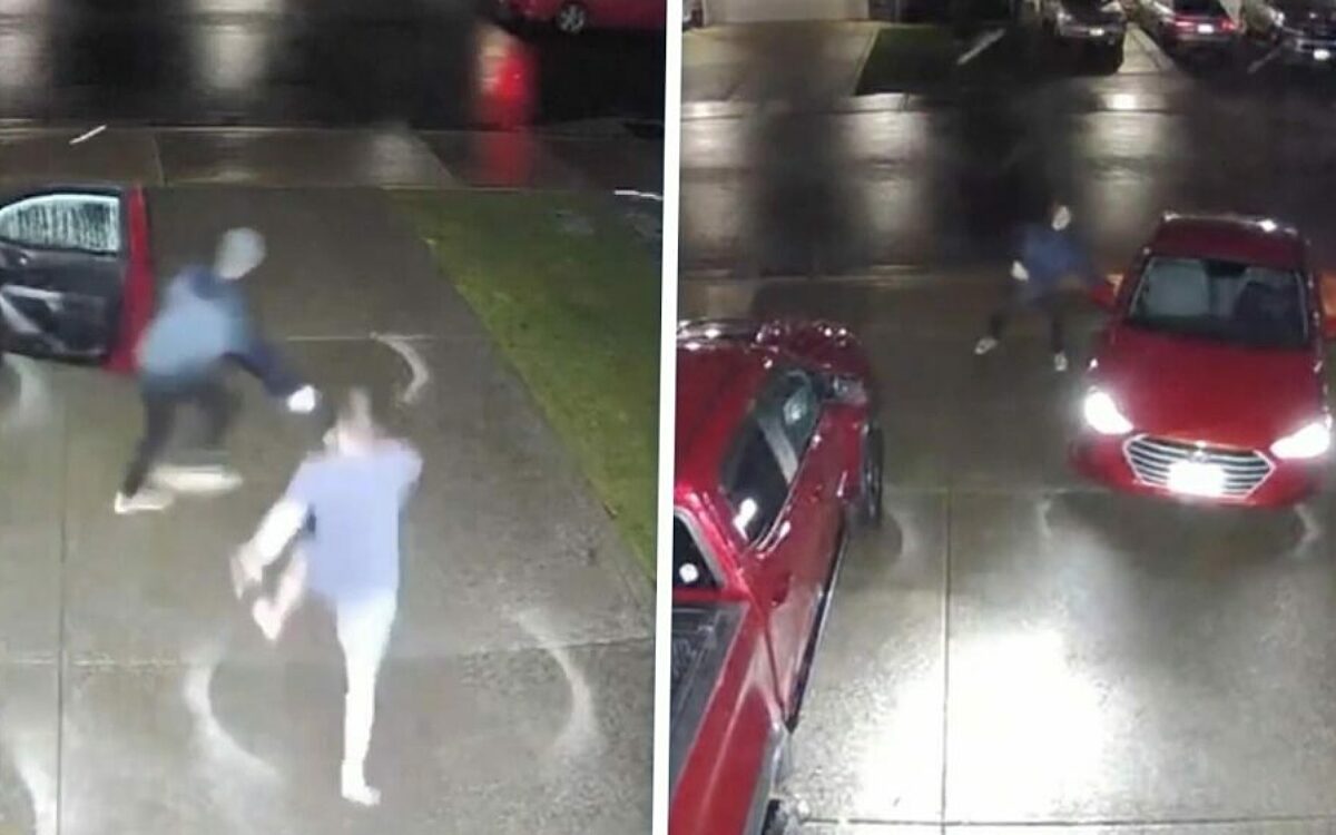 Video: Amerikaan werkt autodief naar de grond