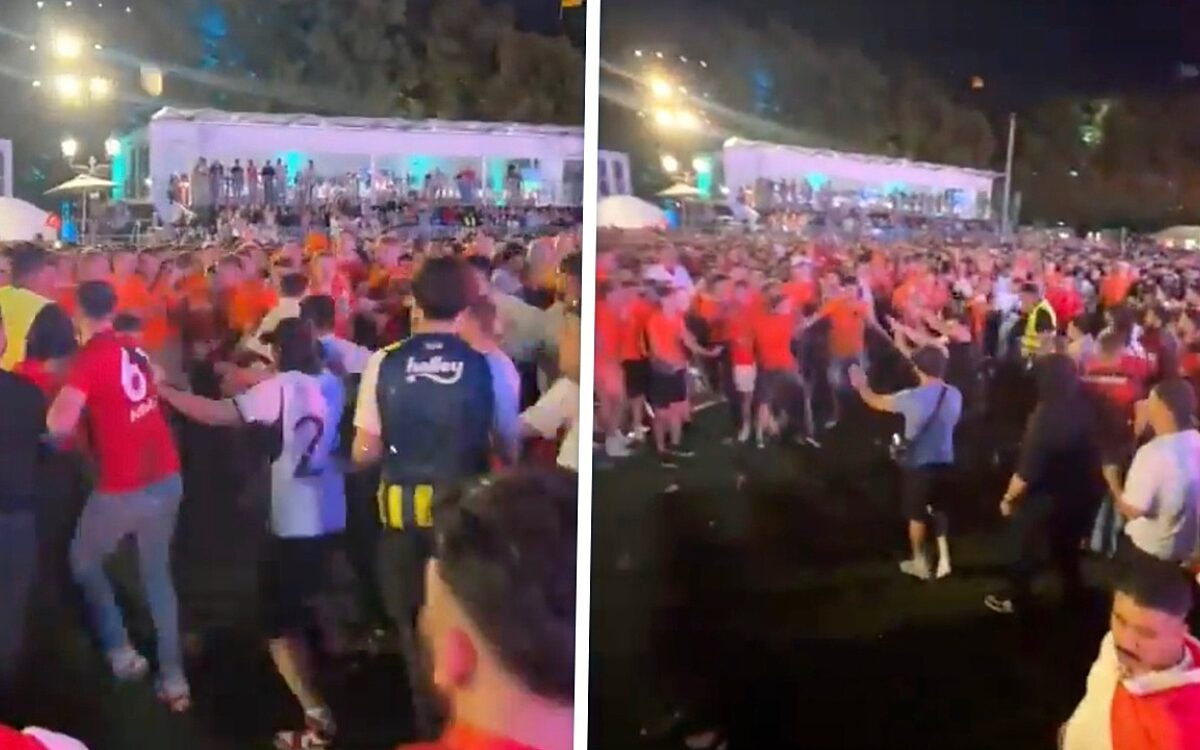 Turkse voetbalfans vallen Nederlandse supporters aan na provocatie in de fanzone