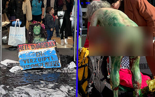 Kledingloze XR-activisten creëren totale chaos in de Primark: internet smult van expliciete beelden