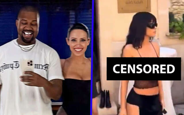 Vrouw Kanye West laat haar ‘tweeling’ luchten op boulevard van Mallorca