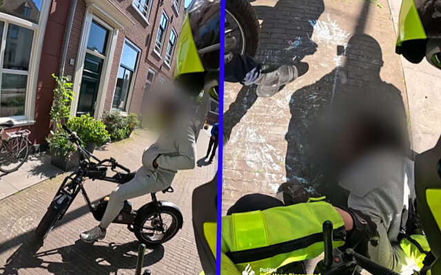 Fatbike-vlegel weigert politiemedewerking en voelt direct de gevolgen