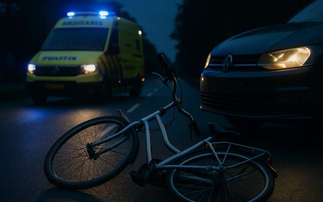 Fietser zwaargewond na nachtelijke aanrijding in Groningen