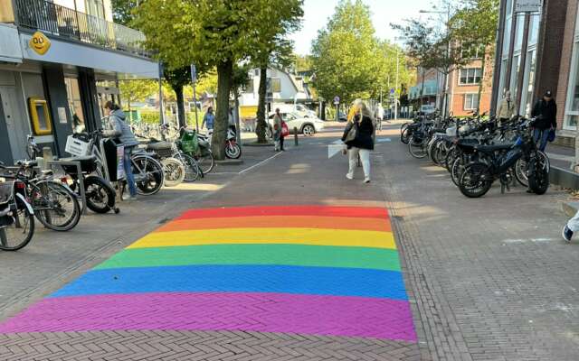 Nieuw-Vennep krijgt officieel regenboogpad ondanks hakenkruizen en aangifte