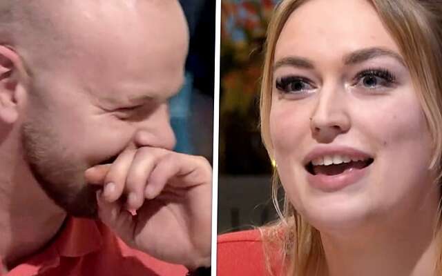 Vrouw in First Dates doet een spontane maar ietwat ongepaste uitspraak