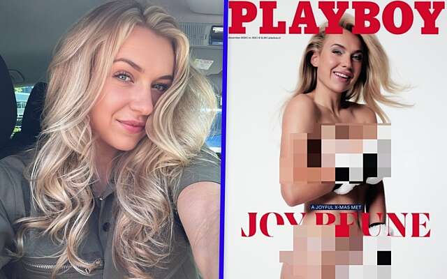 Foto's - Topschaatsster Joy Beune (25) naakt in de Playboy: ‘Prachtig lichaam!’