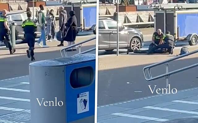 Agent in Venlo vloert tasjesdief met een prachtige "high kick"