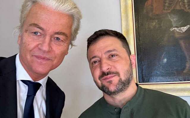 Geert Wilders is plotseling op bezoek bij president Zelensky